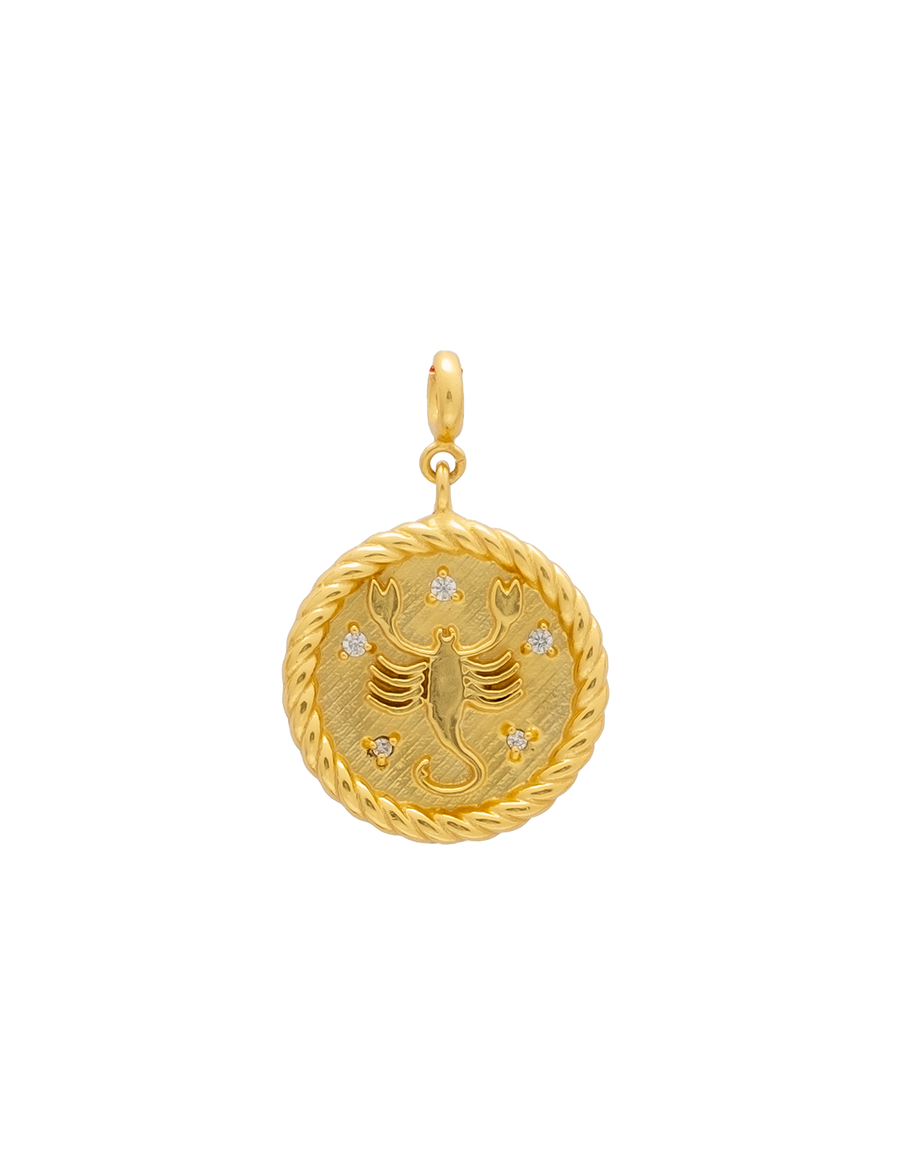 Charm medallón de escorpio