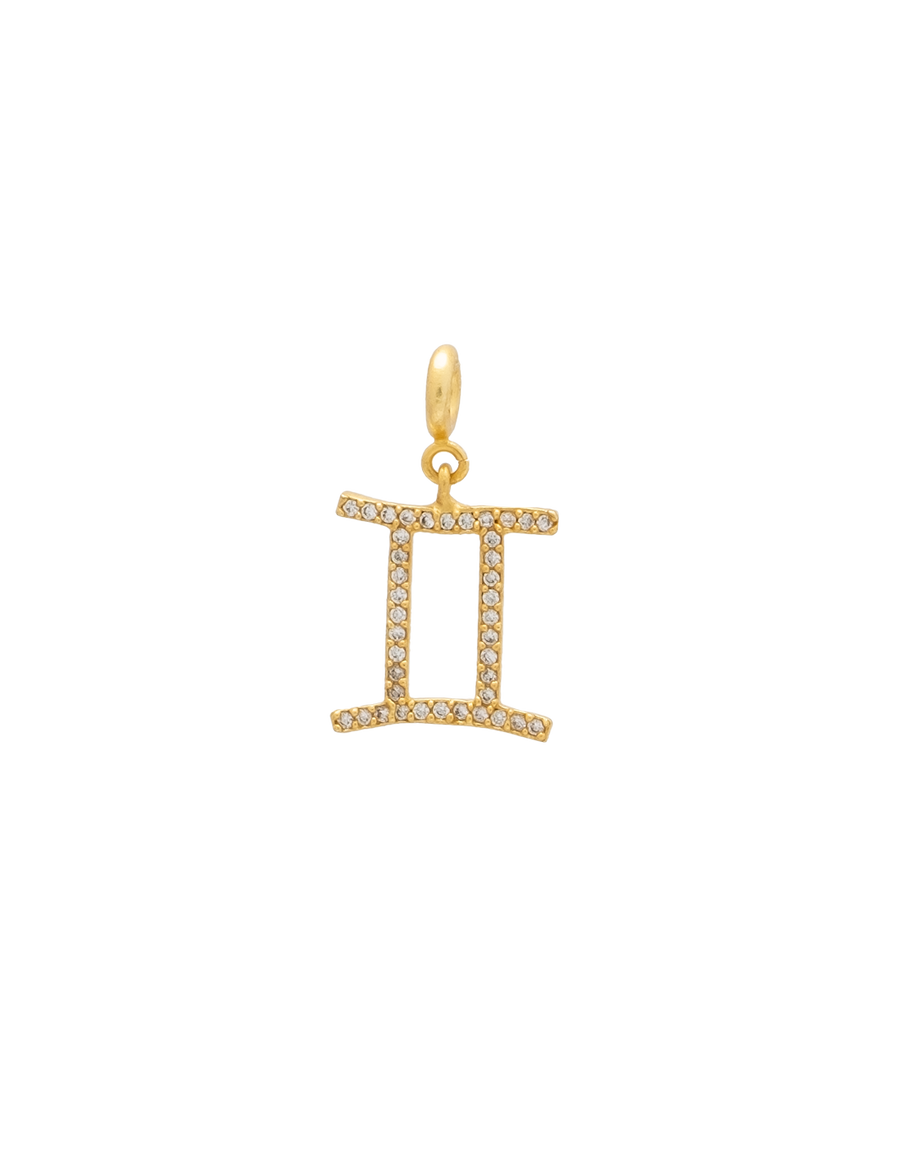Charm Zodiaco Geminis intercambiables dorados