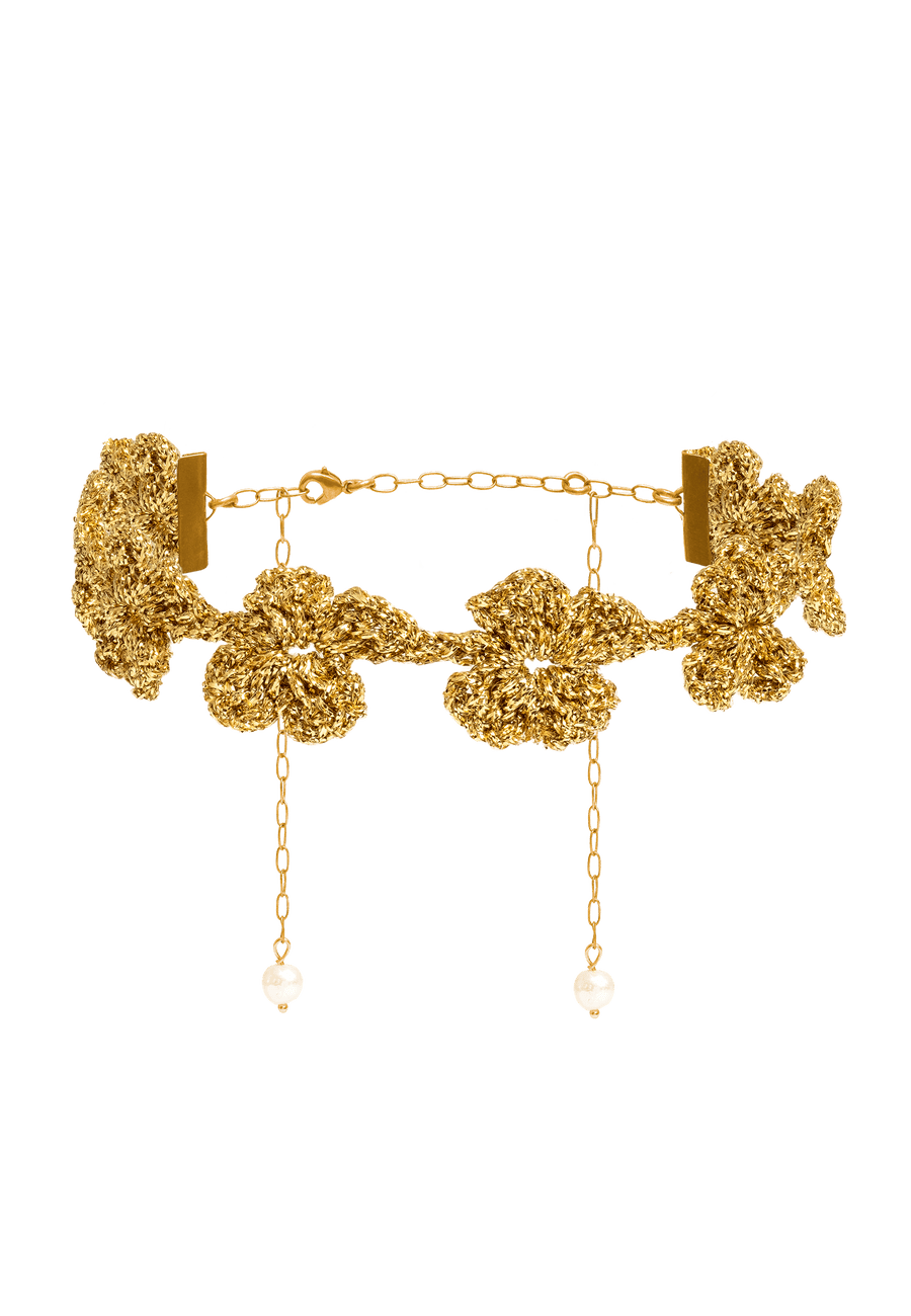 Choker Flower Binibeca Dorado