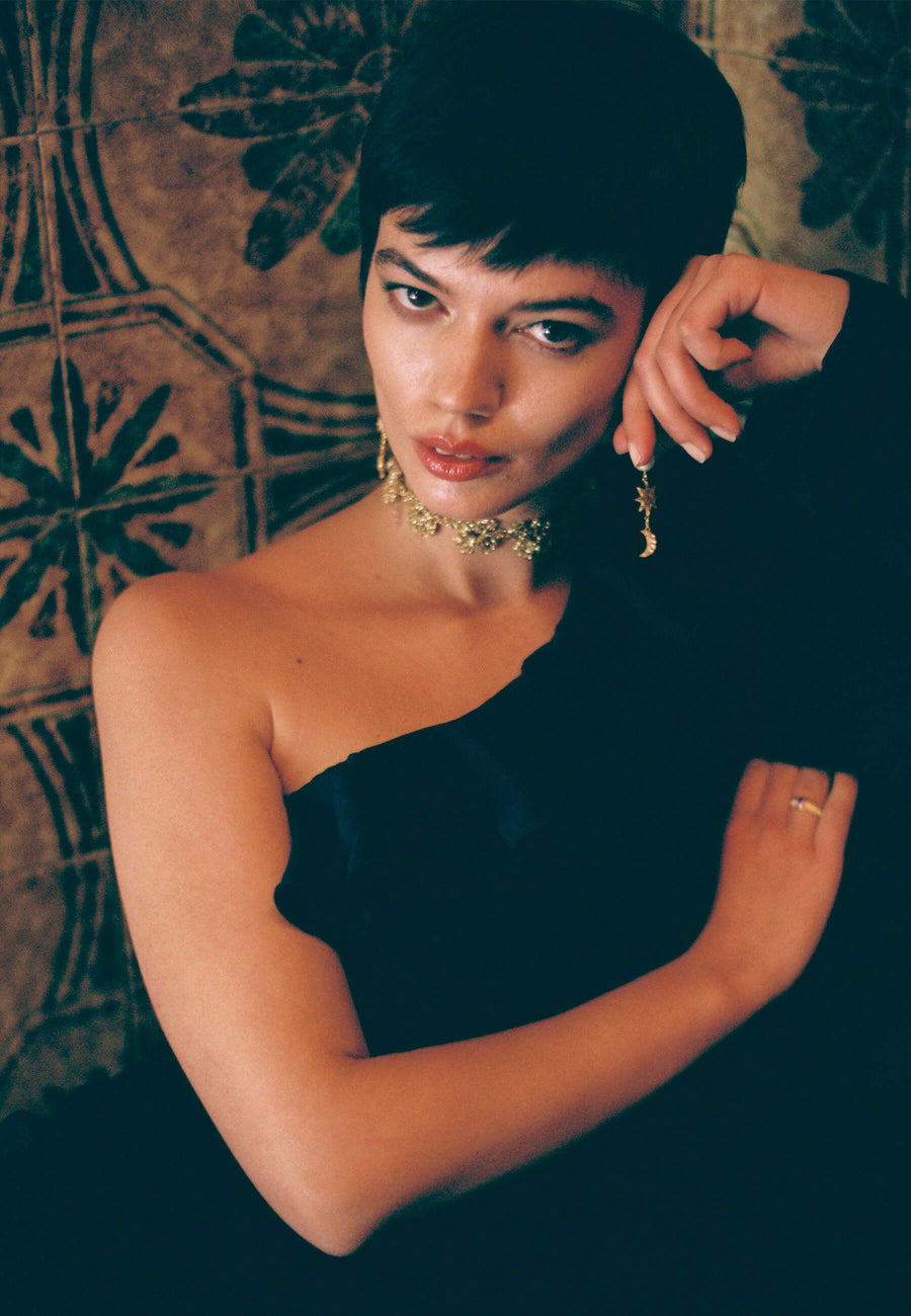 Choker Flower Binibeca Dorado