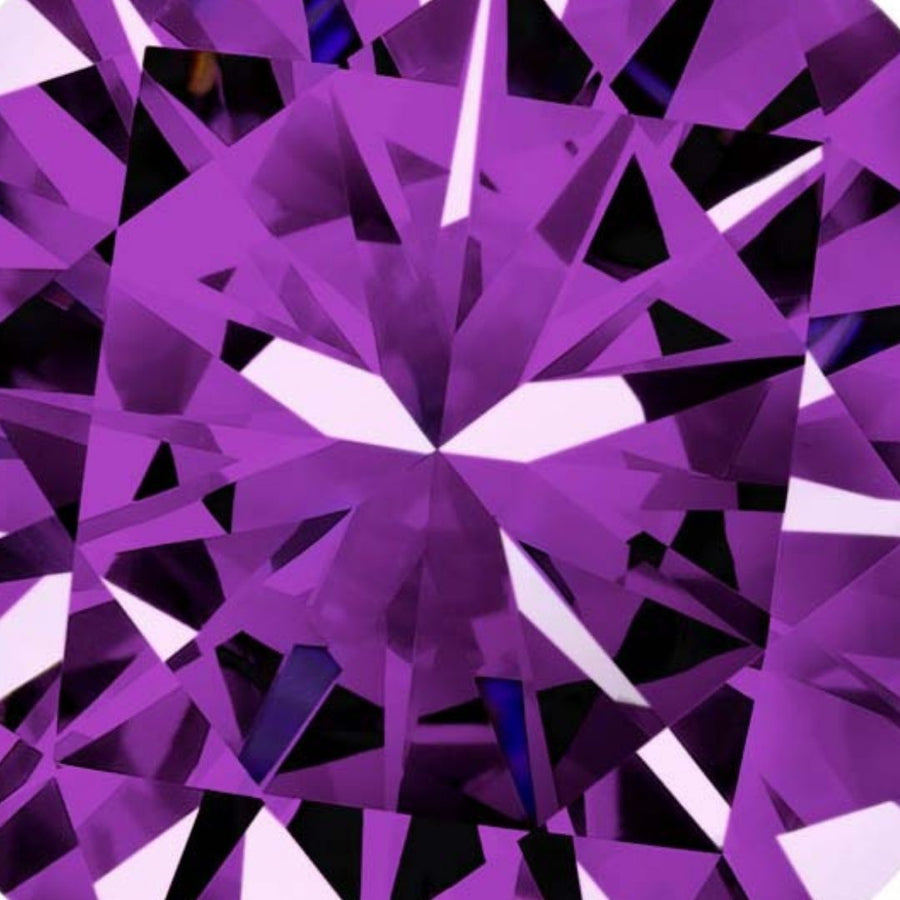 Textura de circonita morada de los pendientes sin agujero de LAVANI