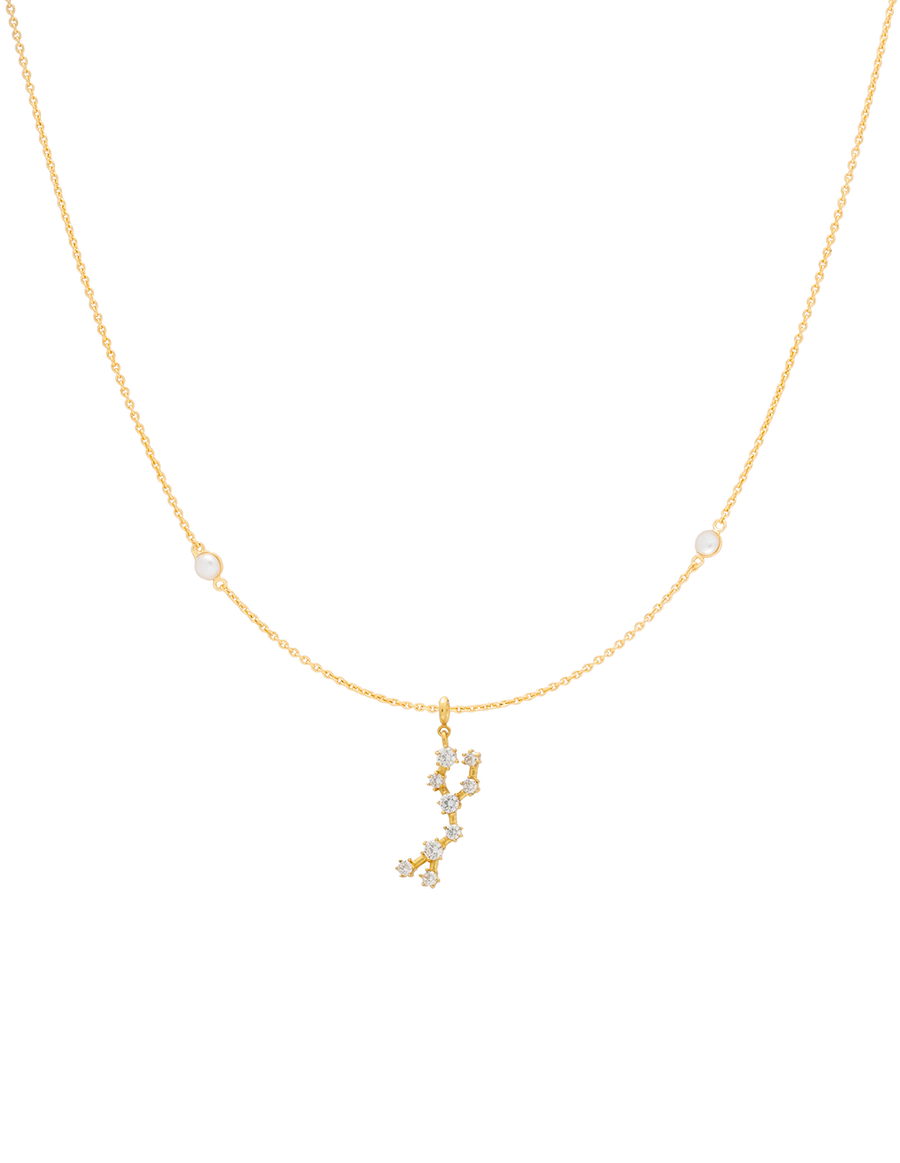 Collar Zodiaco Geminis con signo dorado intercambiable