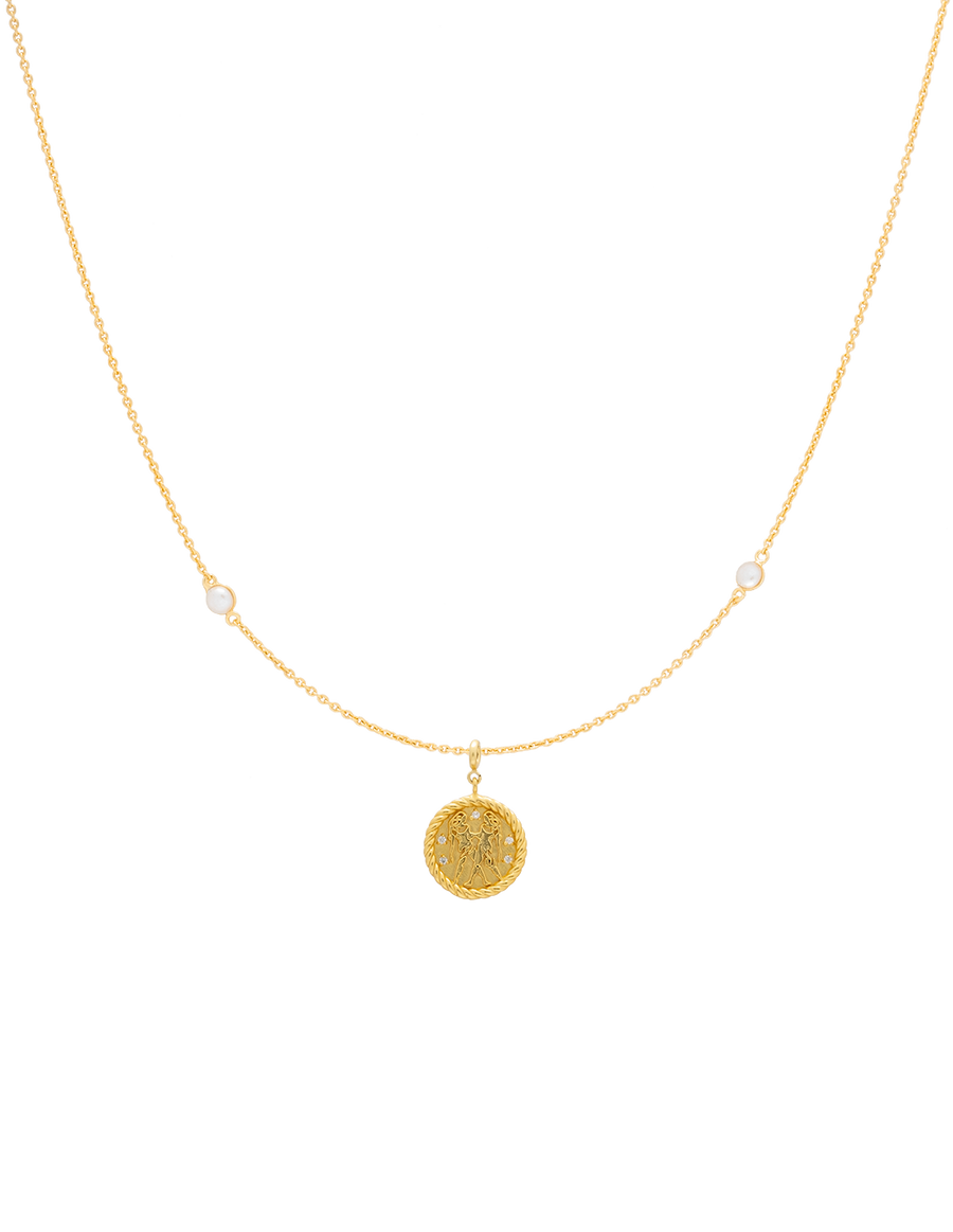 Collar Zodiaco Geminis con piedra semi preciosa de Lavani Jewels