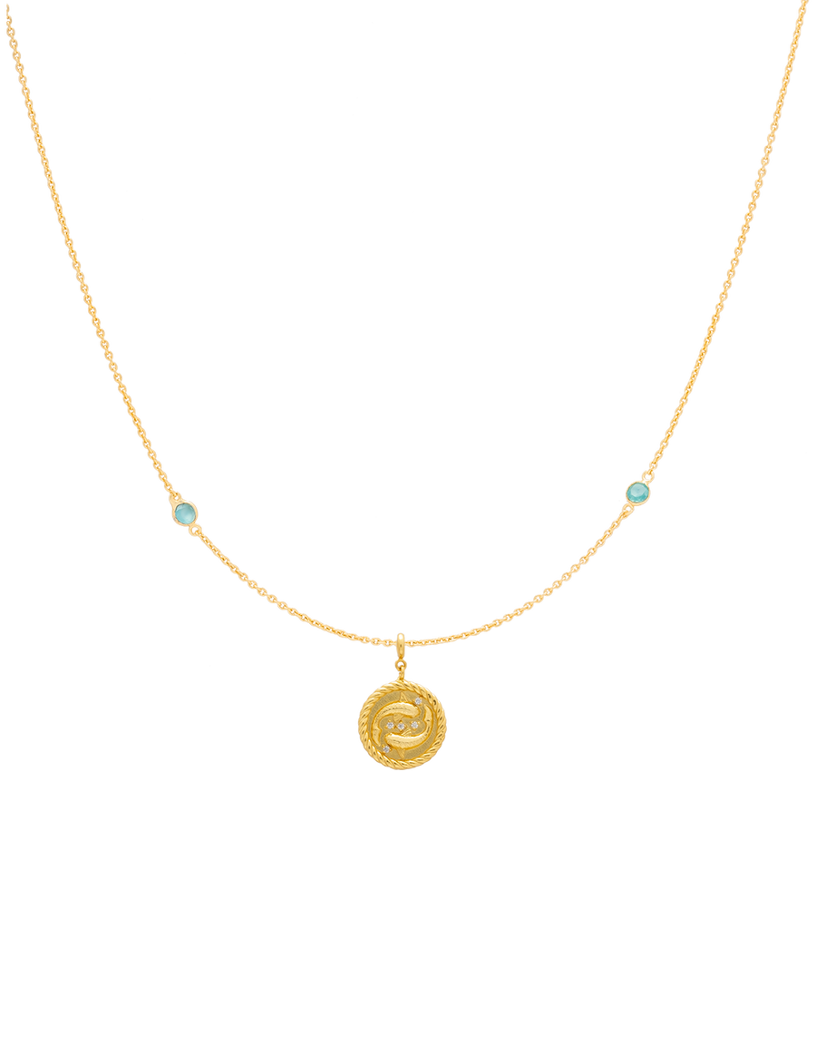 Collar Zodiaco Piscis intercambiable de joyeria