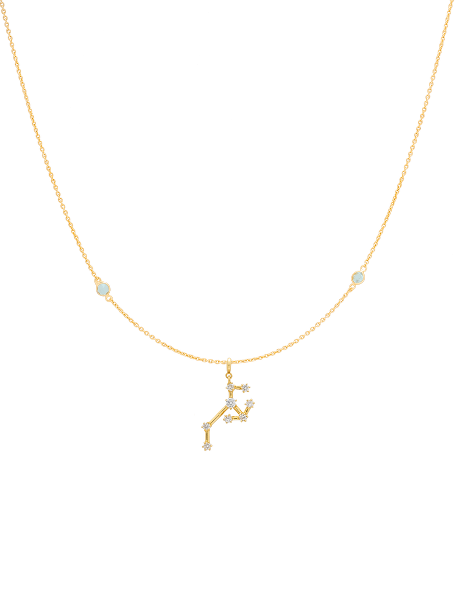 Colgante Zodiaco Sagitario con signo dorado intercambiable
