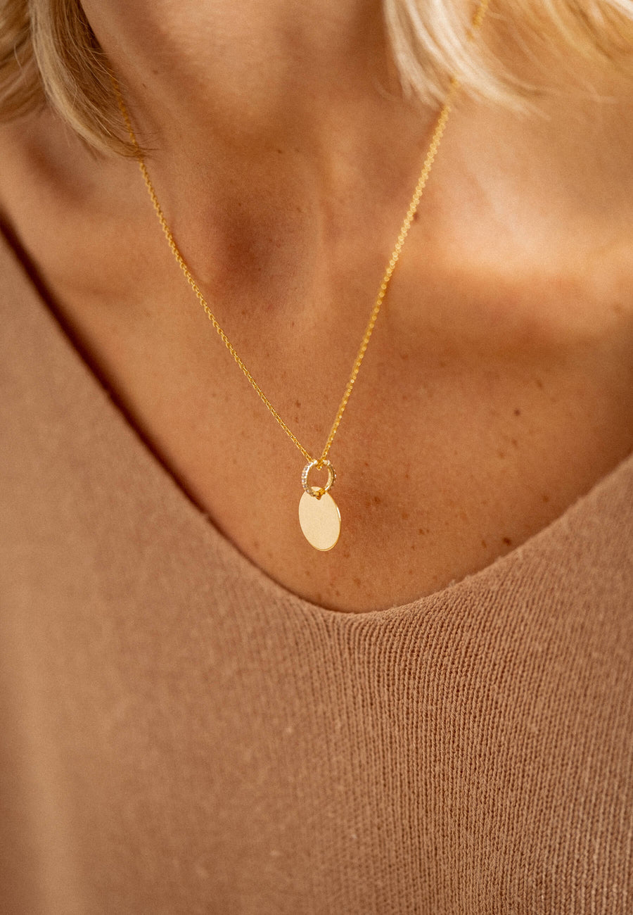 collar con circonitas grabable