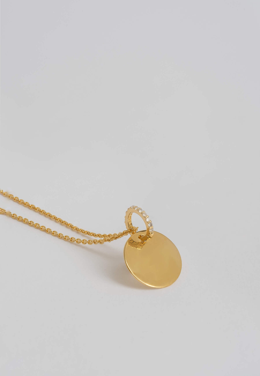 collar con circonitas y grabable