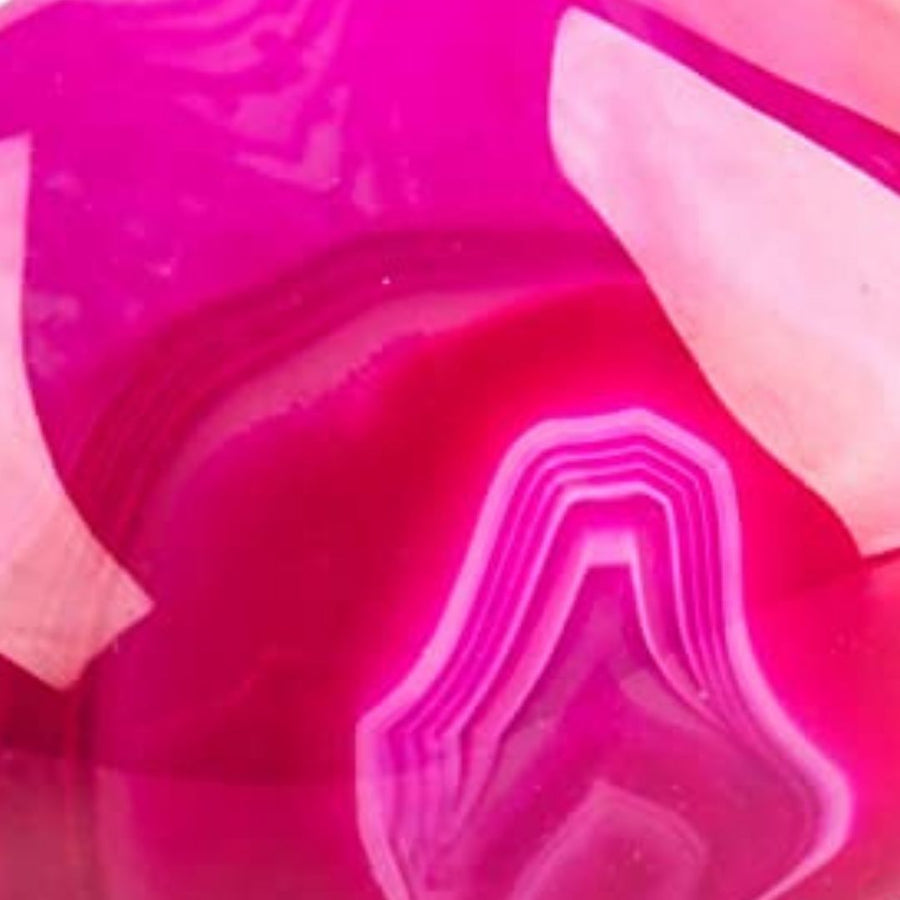 Piedra de cristal de cuarzo fucsia de anillo de garra de LAVANI