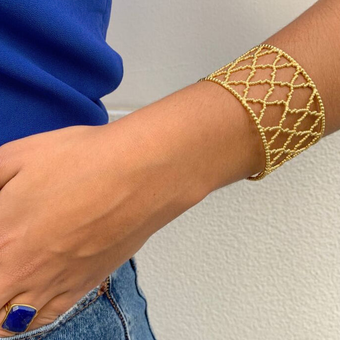 Gouden Alhambra Armband