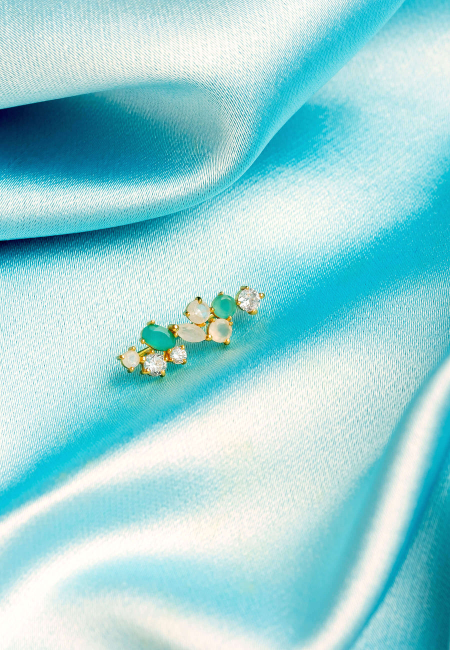 pendientes trepadores de novia pastel