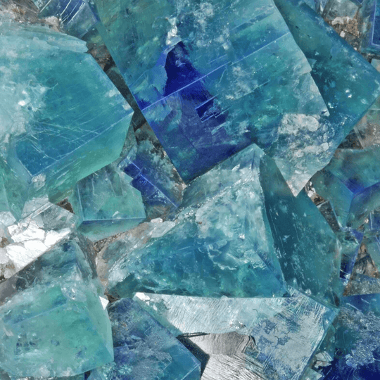 Piedra Fluorita azul mineral