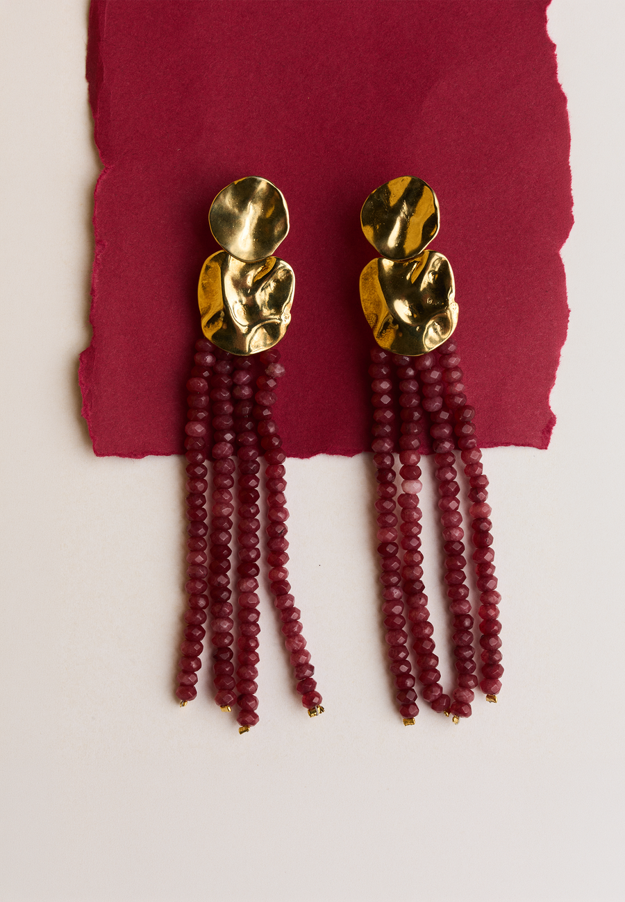 Boucles d'Oreilles Liliana Fuchsia