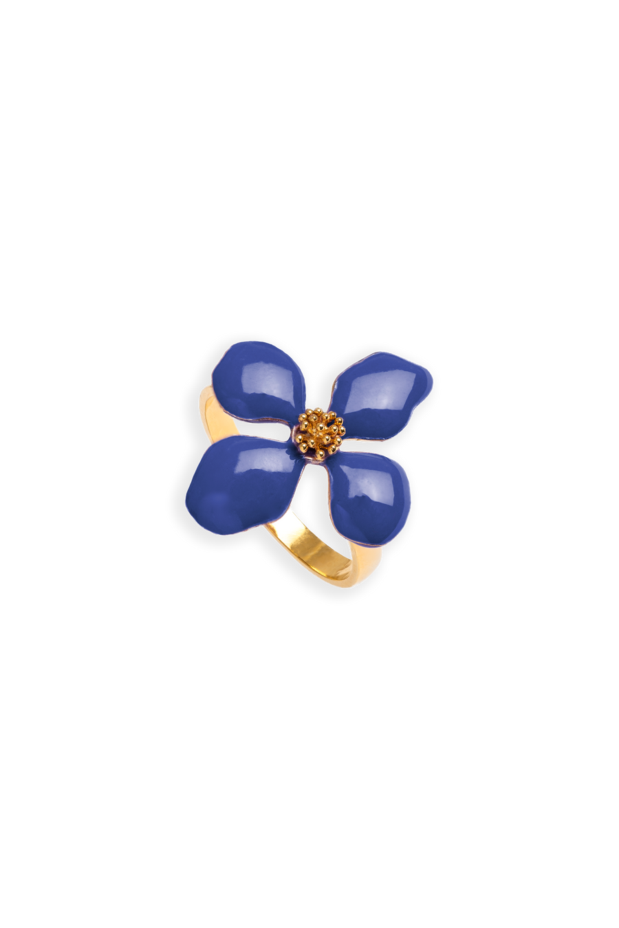 Anillo con forma de flor Cassia Azul