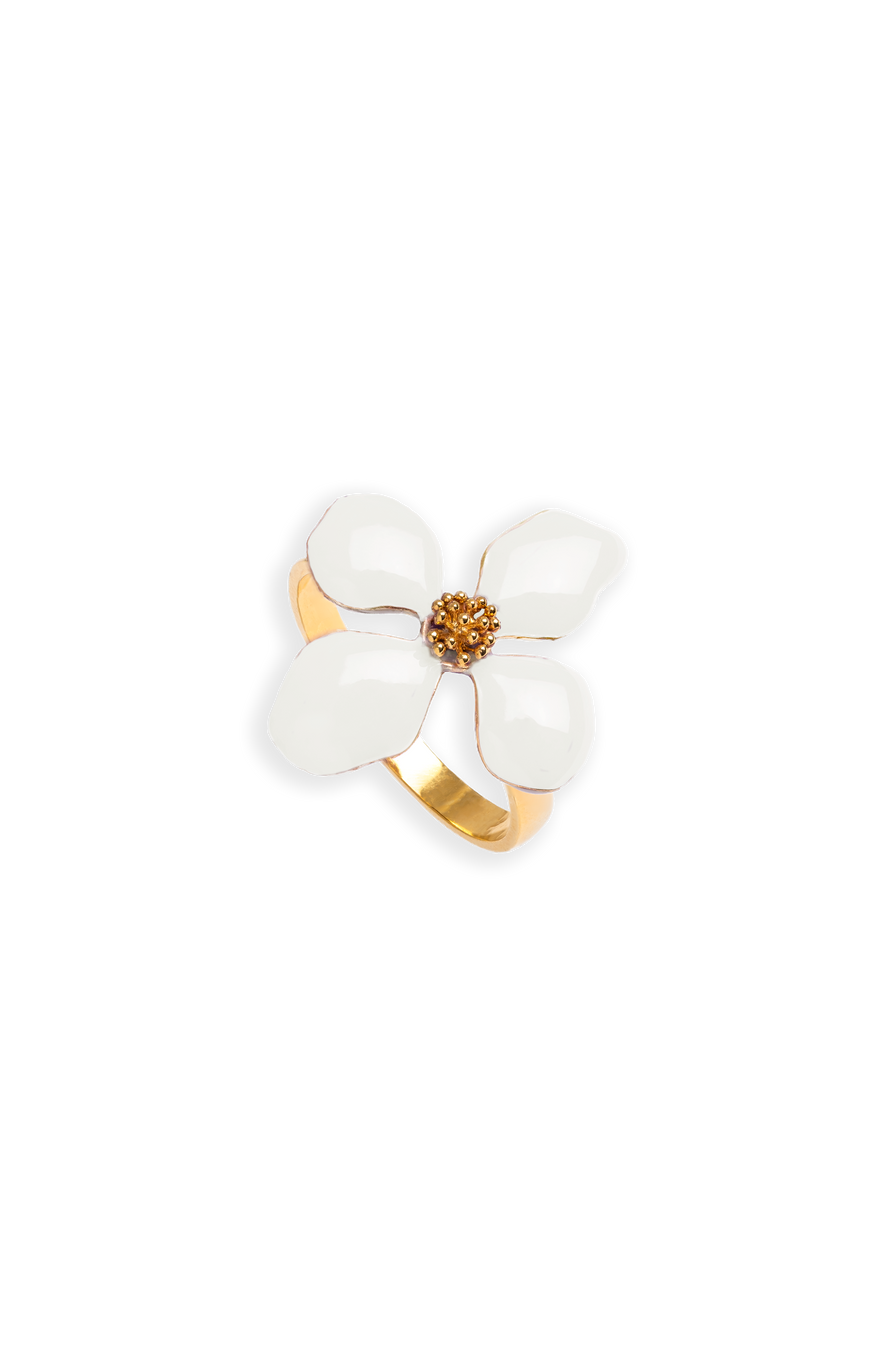 Anillo Flor blanca Cassia