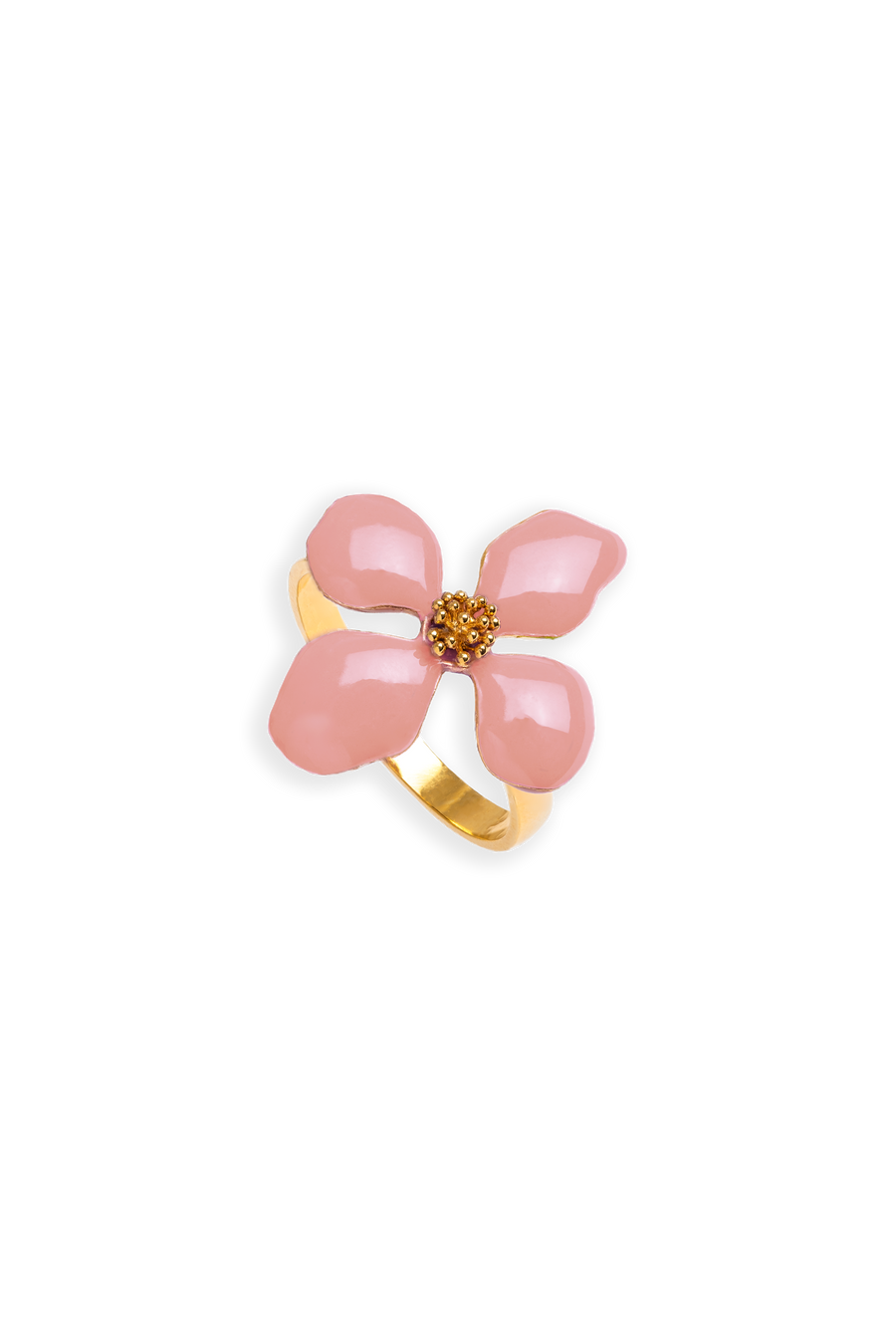 Anillo Flor Rosa Cassia
