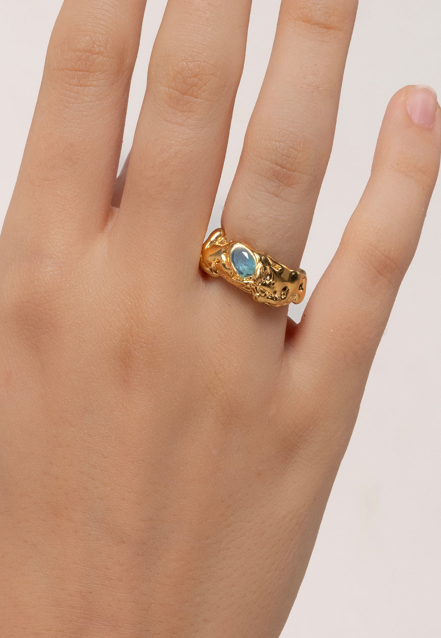 Aquamarine Judy Ring