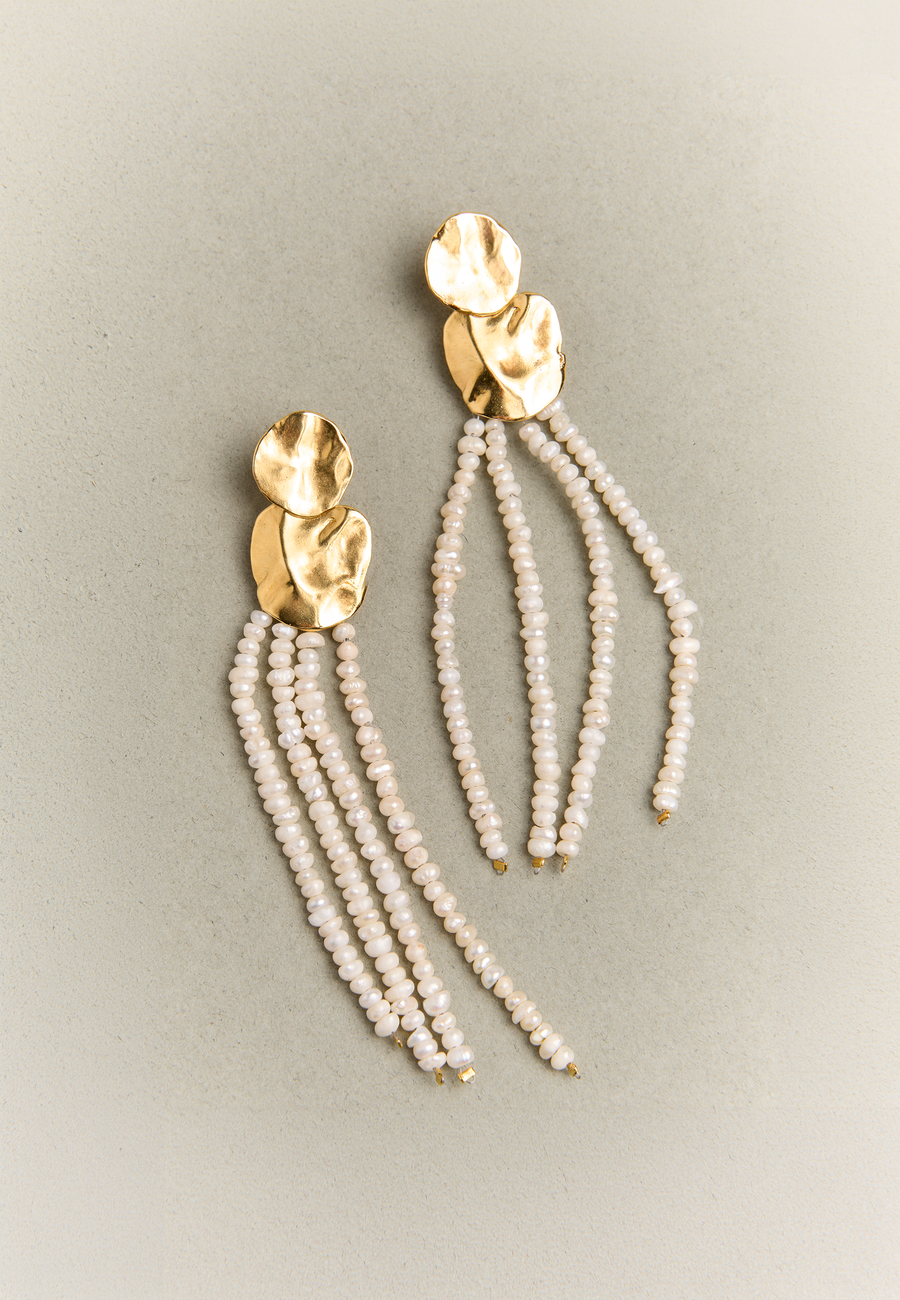 Liliana parel oorbellen