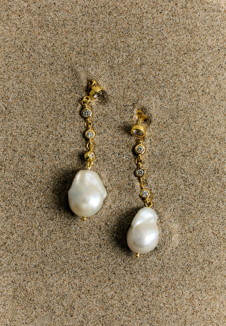Pendientes Celine Perla Barroca