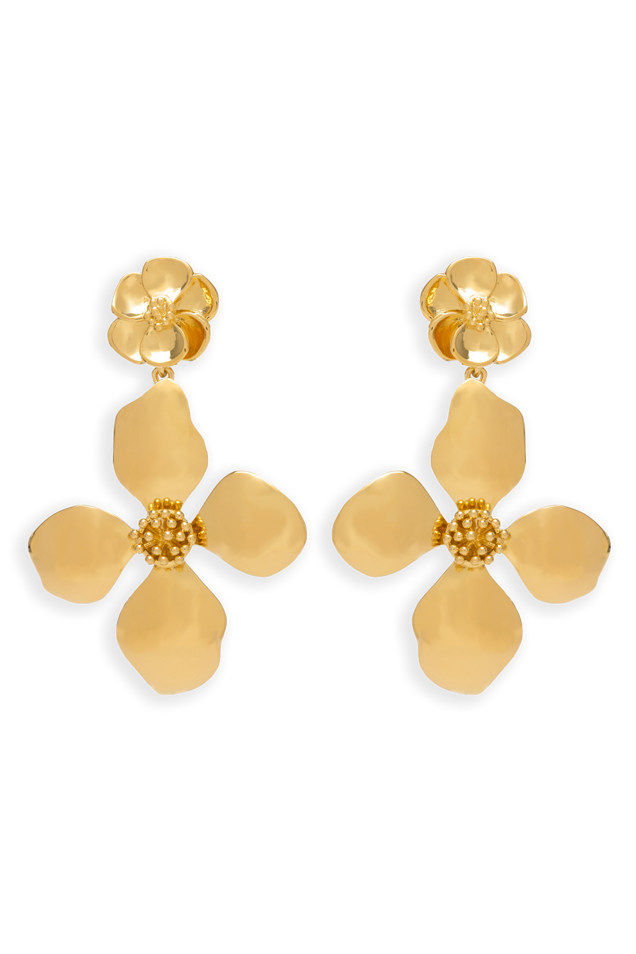 Pendientes Cassia Dorados de flor