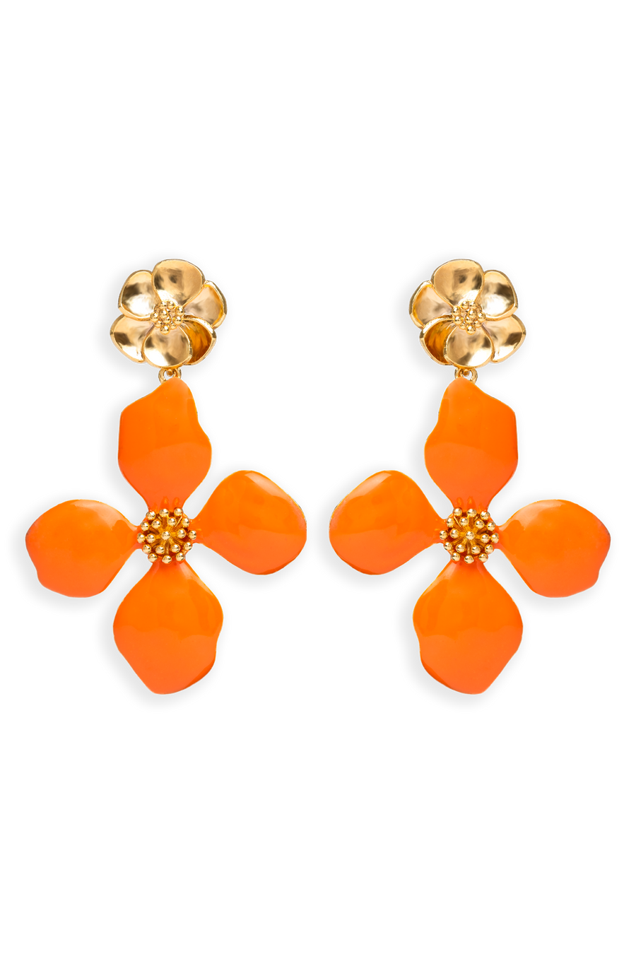 Pendientes naranjas Cassia