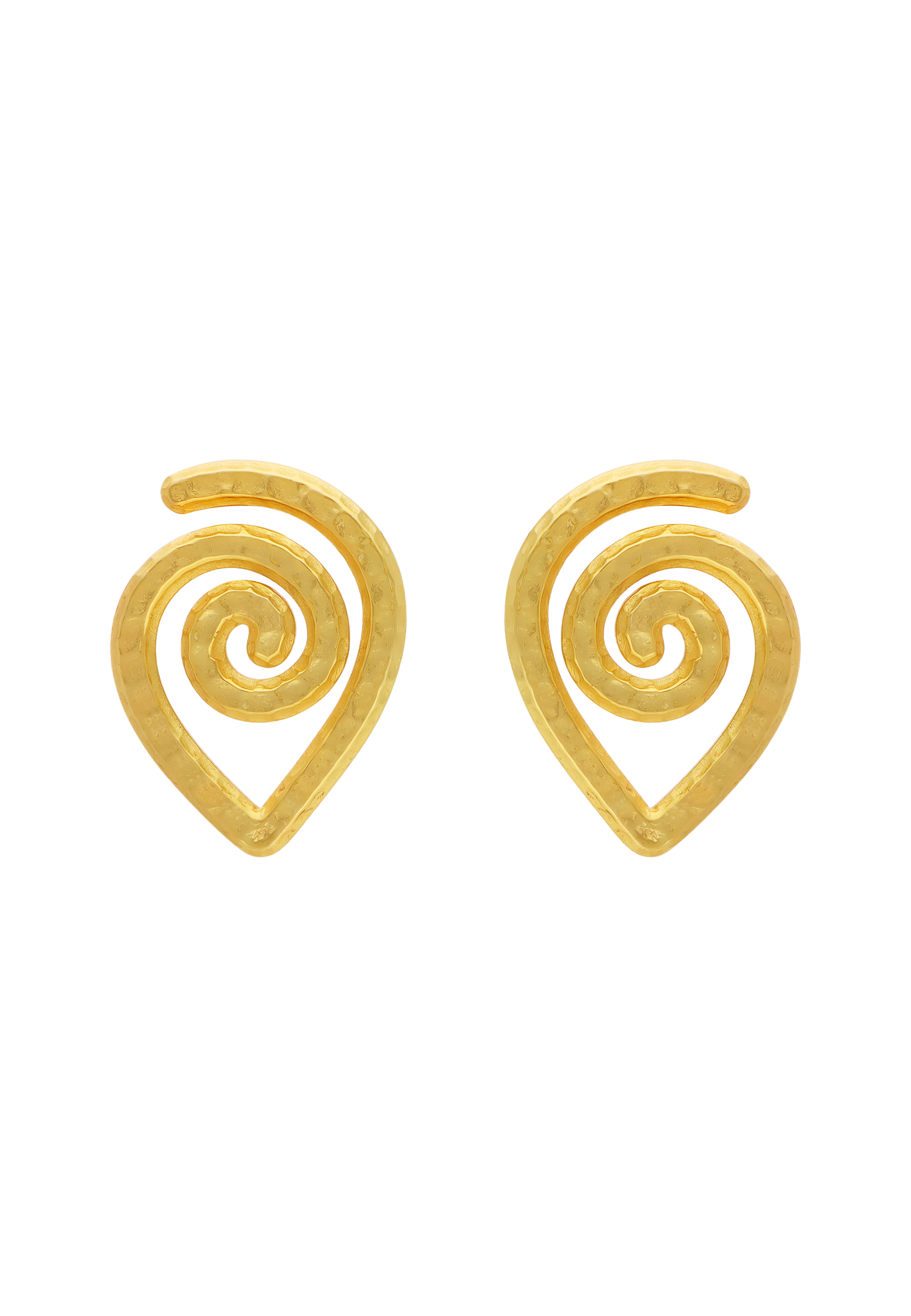 Gold Spiral Shell Earrings | LAVANI Jewels