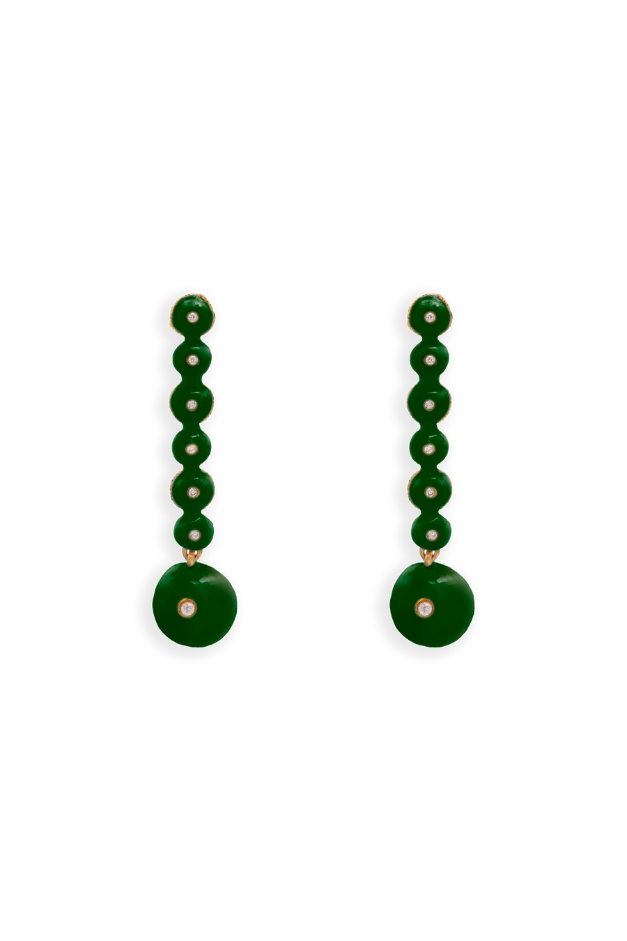 Pendientes Hibiscus Verde 