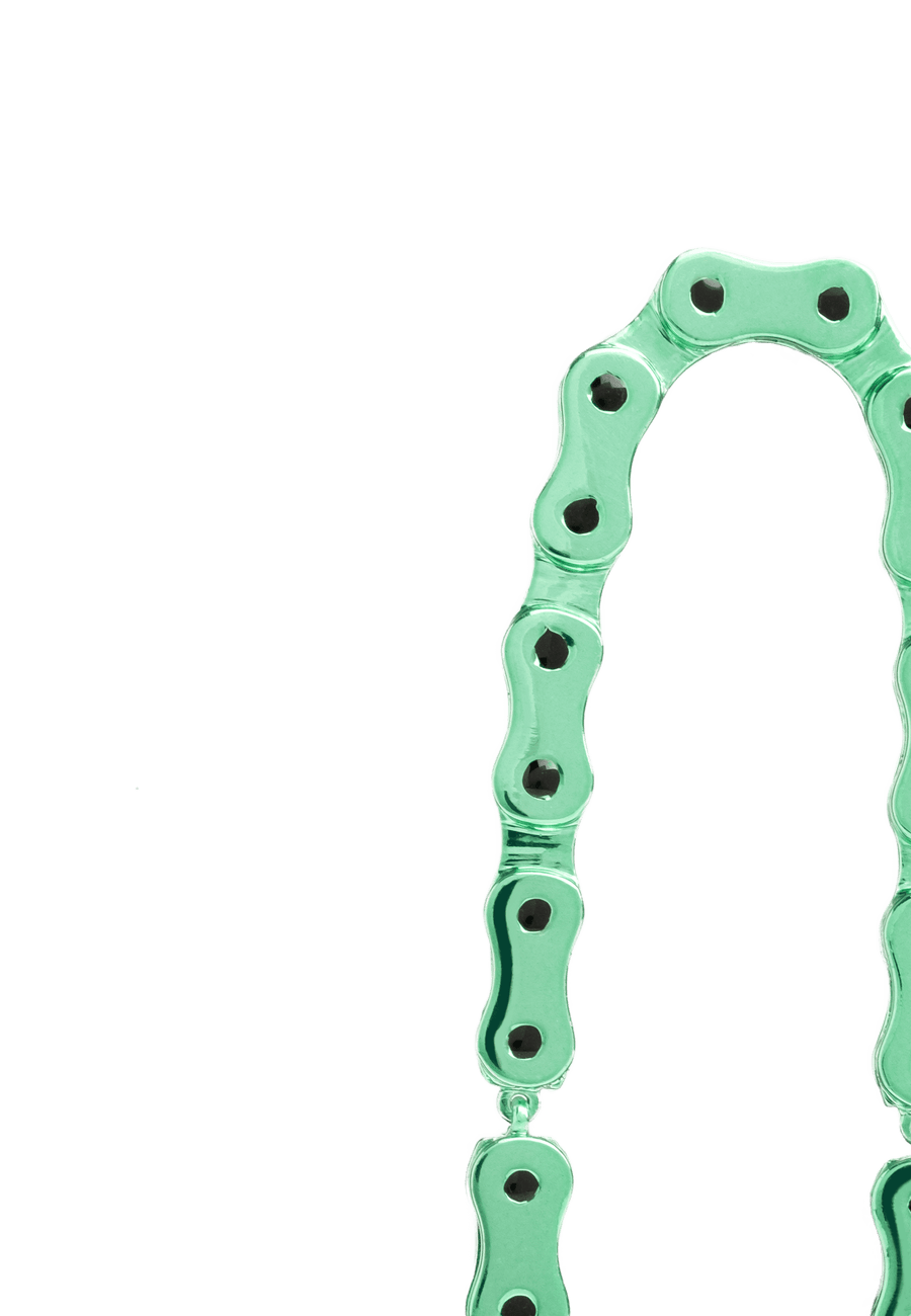 Green Vallecas Chain Earrings