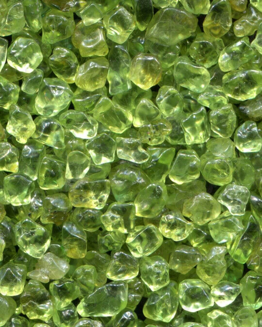 piedra de peridote verde
