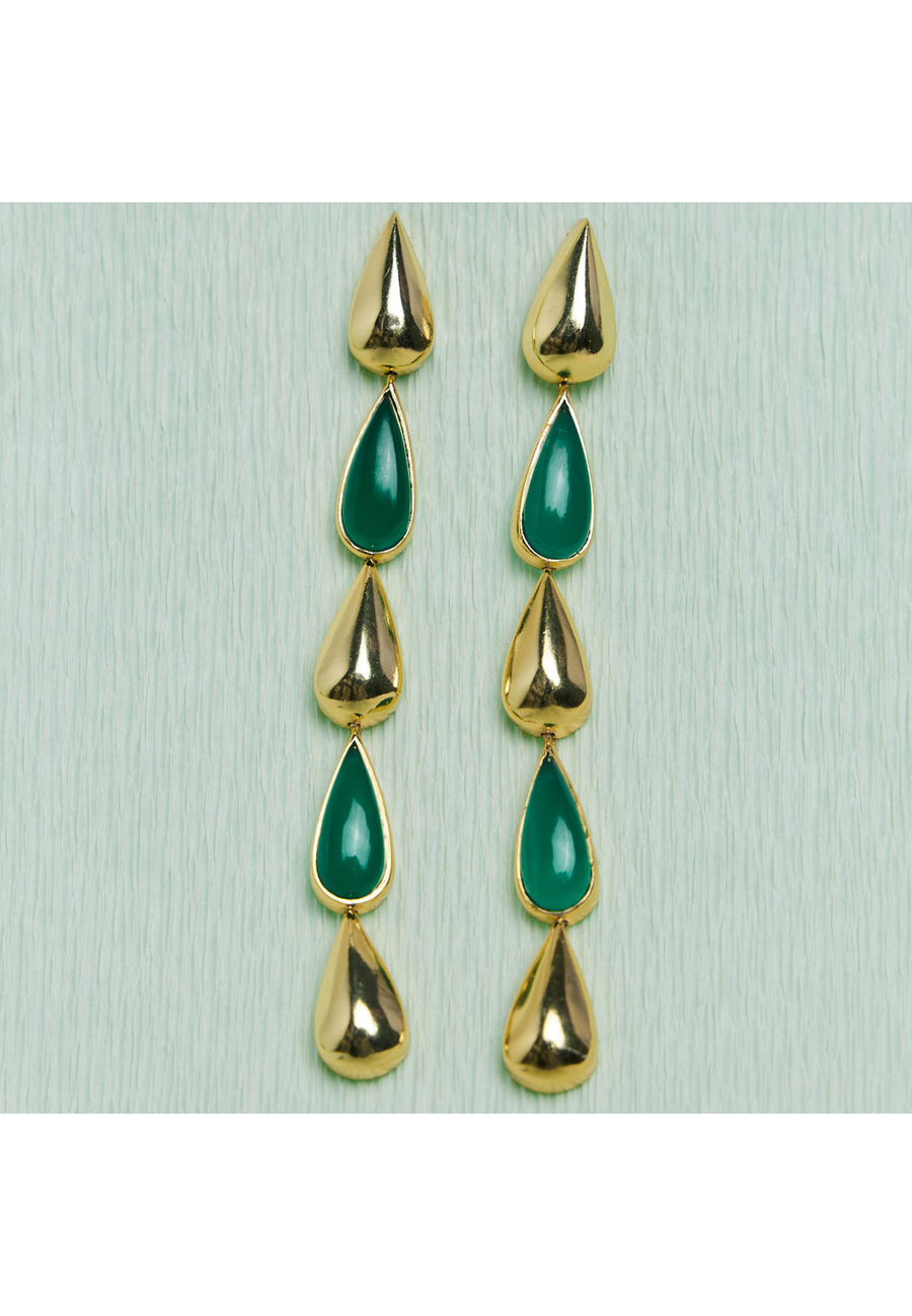 Green Balance Earrings