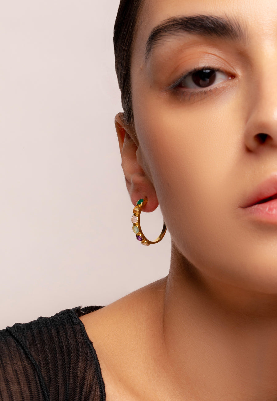 Multicolored Halley earrings