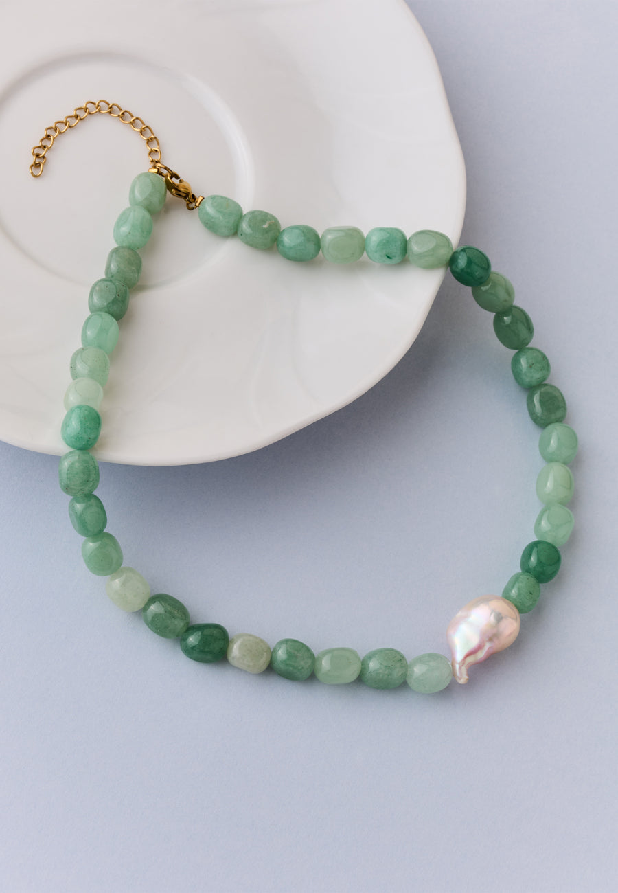 Collar Nereida Aguamarina