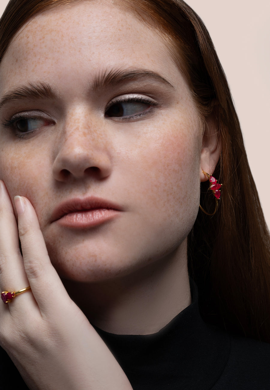 Kasia Ruby Earrings