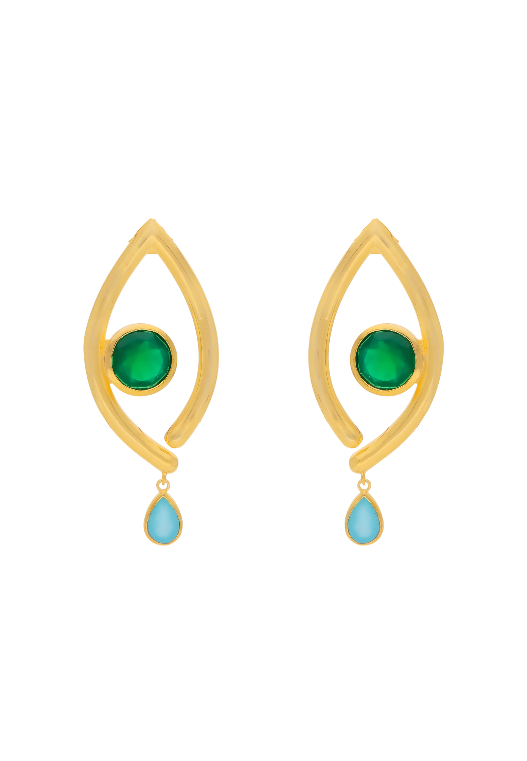 Pendientes Intuition Verde