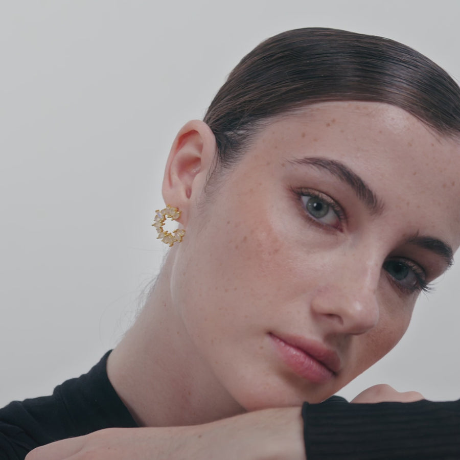 Amal Moonstone Earrings