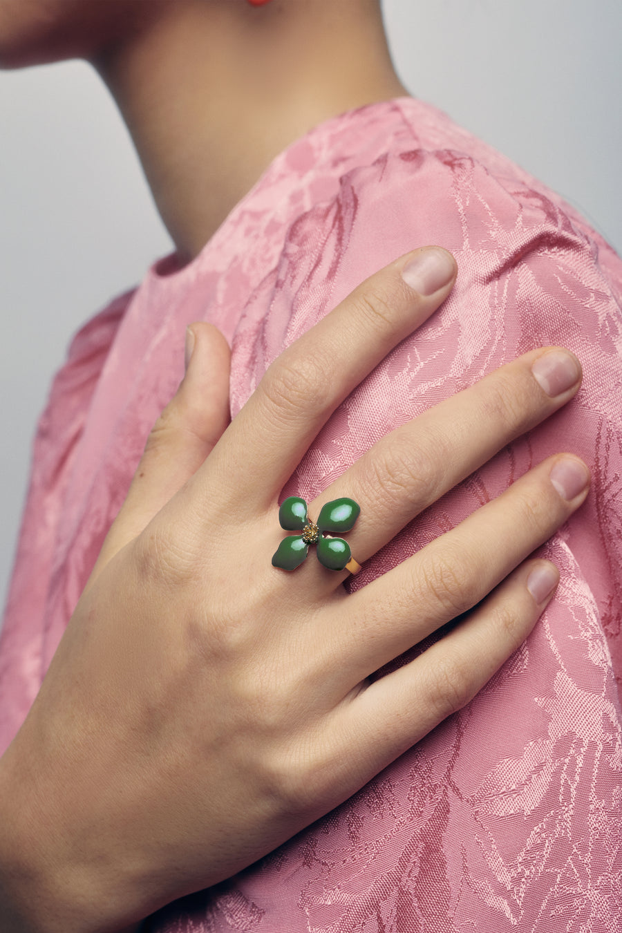 Green Cassia Ring