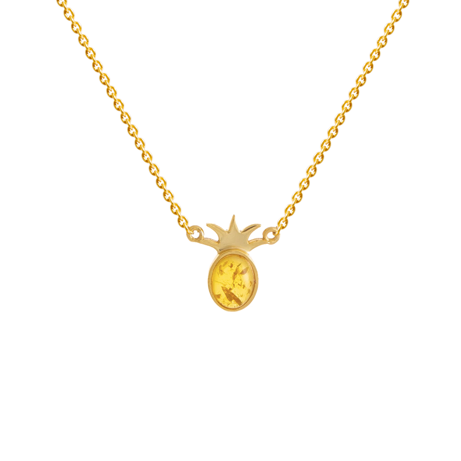 Colgante de ambar con forma de piña. Lavani Jewels