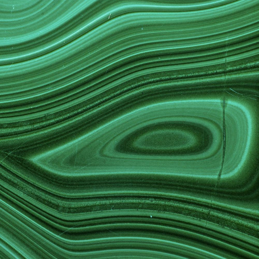detalle de la malaquita verde del colgante Petra de Lavani Jewels