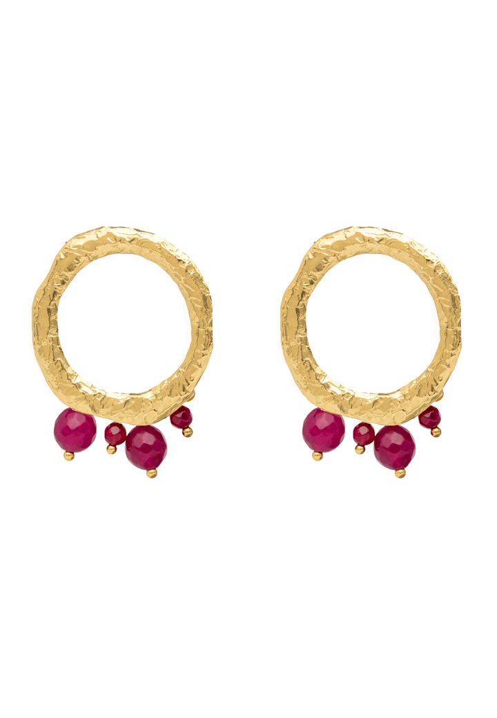 Adara Fuchsia Earrings