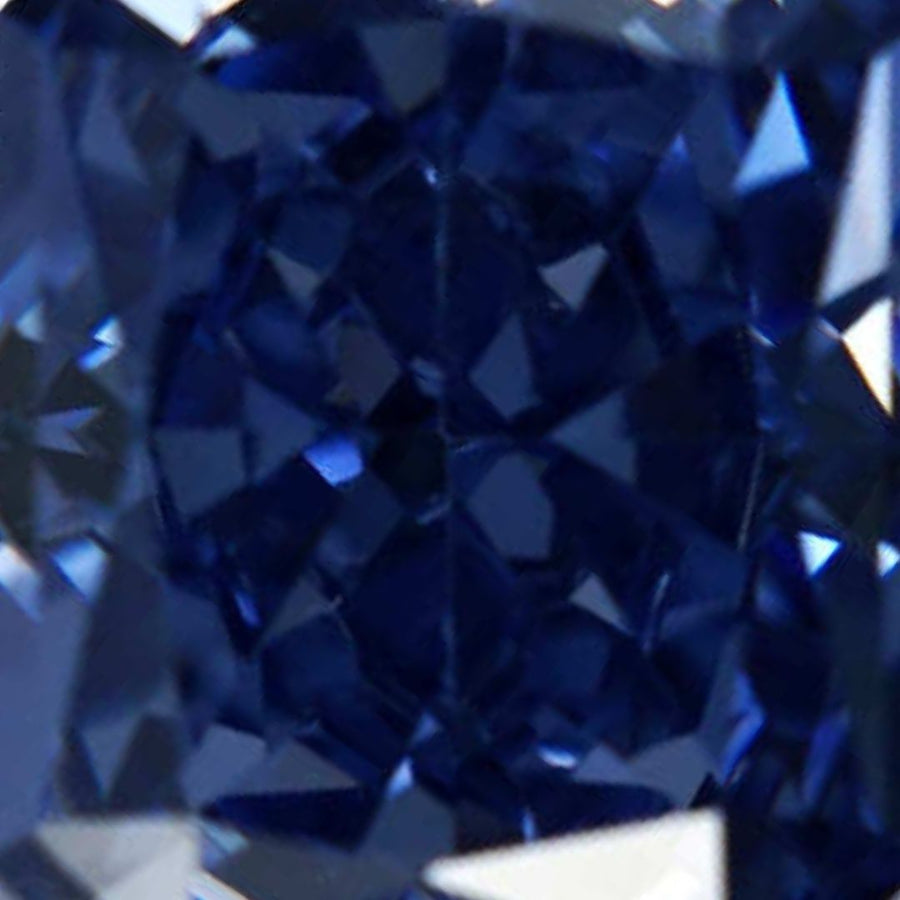 Piedra azul oscuro de anillo de rosetón de LAVANI