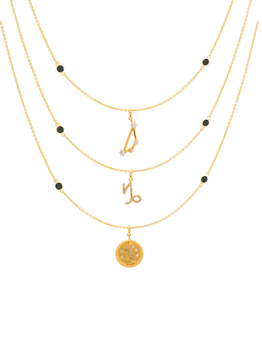Collar Zodiaco Capricornio con piedra semi preciosa de Lavani Jewels