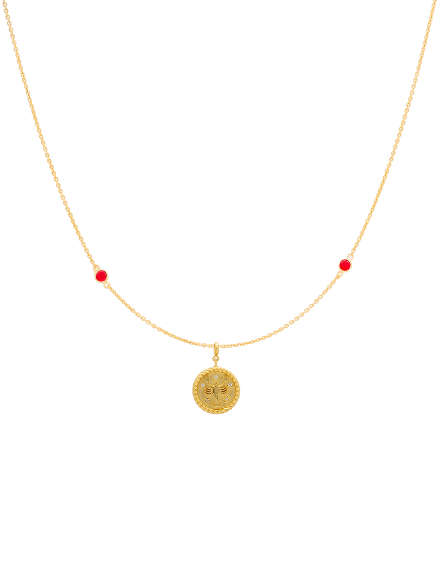 Collar horóscopo escorpio Lavani Jewels con medallón.
