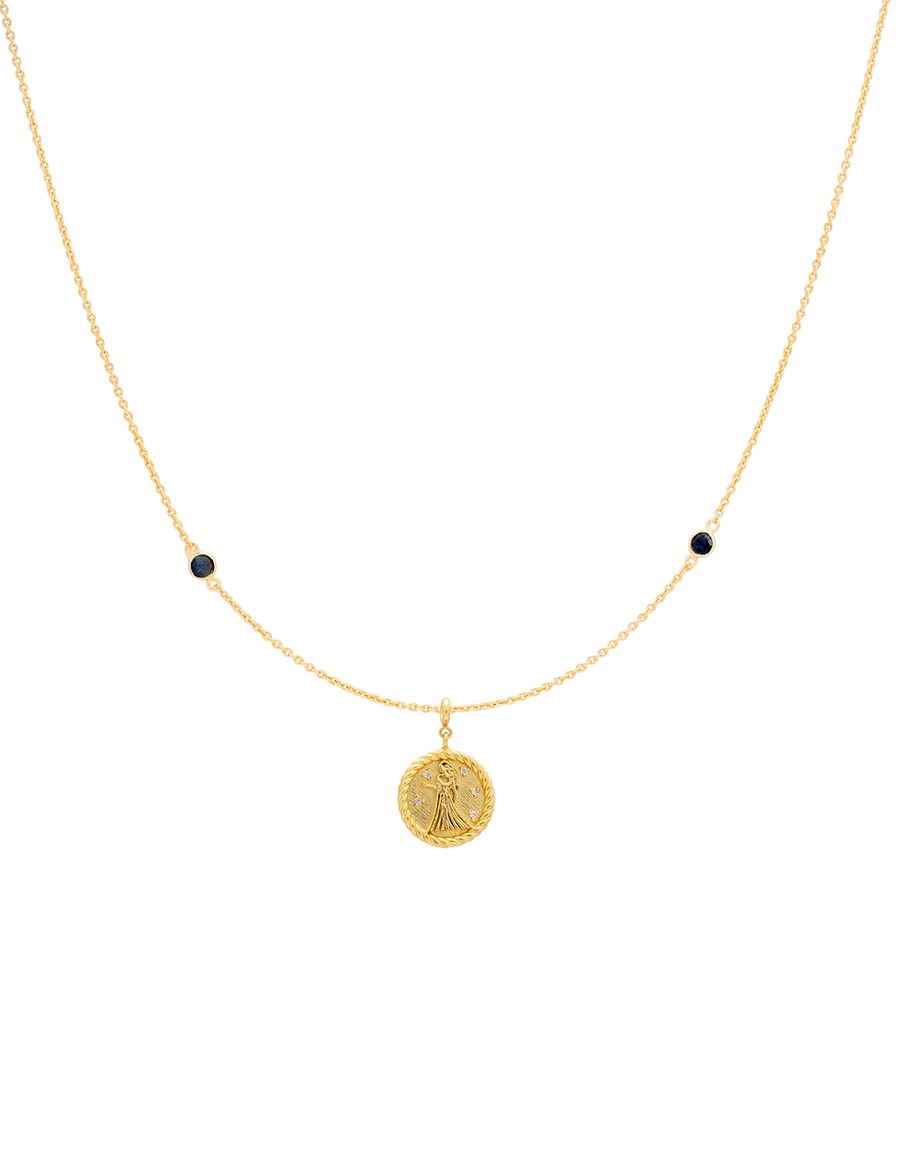 Collar Zodiaco Virgo con piedra semi preciosa de Lavani Jewels