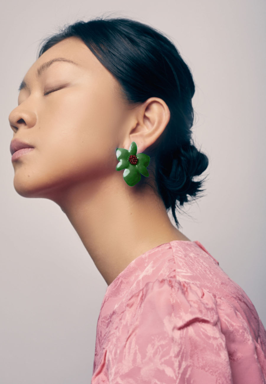 Pendientes Verdes Orchid